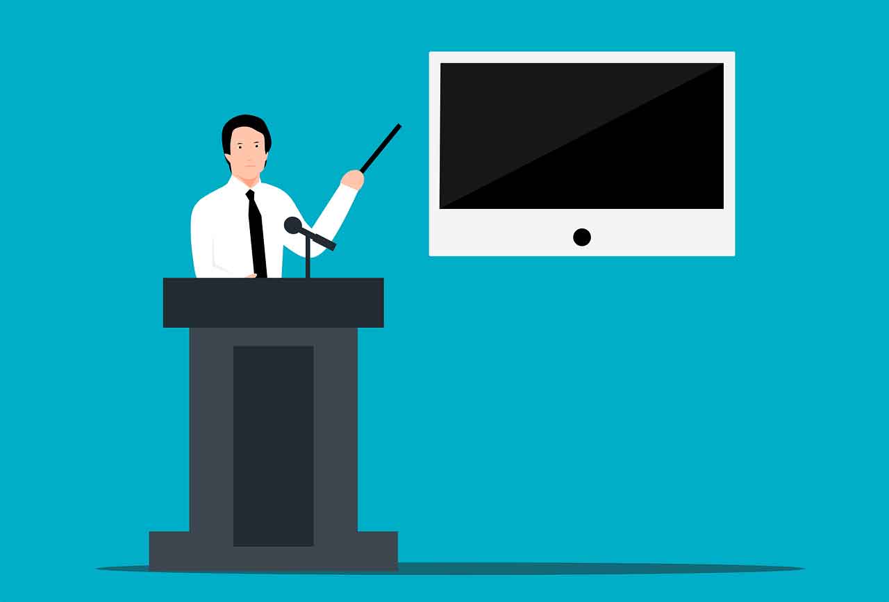 Illustration of classroom-style instructor-led training